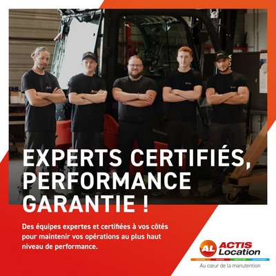 Performance et expertise pour votre location de matériel de manutention avec ACTIS Location.