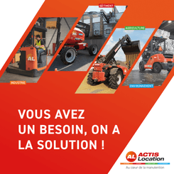Location matériel de manutention – L’expertise ACTIS Location à votre service
